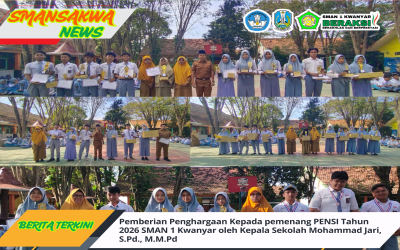 PEMBERIAN PENGHARGAAN KEPADA PEMENANG PENSI 2026 SMAN 1 KWANYAR